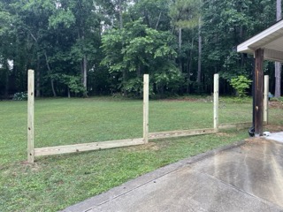 fence posts installed posts
